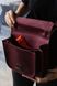 Женская деловая миниатюрная сумка арт. 640mini ручной работы из винтажной натуральной кожи бордового цвета 640mini_brown фото 5 Boorbon