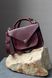Жіноча ділова мініатюрна сумка арт. 640 mini ручної роботи з вінтажної натуральної шкіри бордового кольору 640mini_brown фото 9 Boorbon