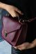 Женская деловая миниатюрная сумка арт. 640mini ручной работы из винтажной натуральной кожи бордового цвета 640mini_brown фото 4 Boorbon