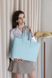 Містка жіноча сумка шоппер арт. 603i блакитного кольору з натуральної шкіри з легким глянцевим ефектом 603i_black_crzhh фото 3 Boorbon