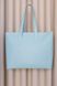 Містка жіноча сумка шоппер арт. 603i блакитного кольору з натуральної шкіри з легким глянцевим ефектом 603i_black_crzhh фото 8 Boorbon