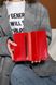 Стильне жіноче портмоне ручної роботи арт. 202 червоного кольору із натуральної шкіри з легким глянцевим ефектом 202_cogn_crzh фото 4 Boorbon