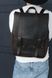 Місткий чоловічий міський рюкзак ручної роботи арт. 501 з натуральної вінтажної шкіри коричневого кольору 501_black_crz фото 4 Boorbon