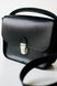 Женская сумка через плечо арт. 614 ручной работы из натуральной кожи с легким матовым эффектом черного цвета  614_black фото 3 Boorbon