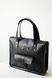 Універсальна жіноча ділова сумка арт. 604n ручної роботи з натуральної шкіри із легким матовим ефектом чорного кольору 604n_cognk_krast фото 3 Boorbon