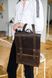 Вместительный женский рюкзак ручной работы арт. 510 из натуральной винтажной кожи коричневого цвета 510_bordo фото 3 Boorbon