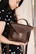 Жіноча ділова мініатюрна сумка арт. 640 mini ручної роботи з вінтажної натуральної шкіри коричневого кольору 640mini_brown фото 3 Boorbon