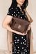 Женская деловая миниатюрная сумка арт. 640mini ручной работы из винтажной натуральной кожи коричневого цвета 640mini_brown фото 4 Boorbon