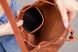 Женская сумка кисет арт. Bucket на затяжке ручной работы из винтажной натуральной кожи коньячного цвета bucket_cognk фото 5 Boorbon