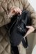 Жіноча сумка бриф кейс арт. Daily з натуральної шкіри з вінтажним ефектом чорного кольору Daily_grey фото 5 Boorbon