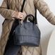 Жіноча сумка бриф кейс арт. Daily з натуральної шкіри з вінтажним ефектом чорного кольору Daily_grey фото 1 Boorbon