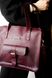 Универсальная женская деловая сумка арт. 604n ручной работы из натуральной винтажной кожи бордового цвета 604n_cognk_krast фото 3 Boorbon