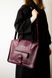 Универсальная женская деловая сумка арт. 604n ручной работы из натуральной винтажной кожи бордового цвета 604n_cognk_krast фото 2 Boorbon
