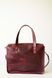 Универсальная женская деловая сумка арт. 604n ручной работы из натуральной винтажной кожи бордового цвета 604n_cognk_krast фото 8 Boorbon