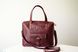 Универсальная женская деловая сумка арт. 604n ручной работы из натуральной винтажной кожи бордового цвета 604n_cognk_krast фото 7 Boorbon