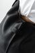 Містка жіноча сумка хобо арт. 606 M ручної роботи з натуральної фактурної шкіри чорного кольору 606_M_black_flotar фото 6 Boorbon