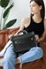 Зручна і стильна жіноча сумка арт. 639 ручної роботи з натуральної вінтажної шкіри сірого кольору 639_bordo фото 2 Boorbon