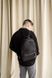 Повседневный вместительный рюкзак ручной работы арт. Kuga Easy в сочетании кордуры и натуральной кожи черного цвета Kuga_Easy_black_flotarr фото 2 Boorbon