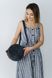 Круглая женская сумка через плечо арт. 630 ручной работы из натуральной винтажной кожи синего цвета 630_haki фото 4 Boorbon