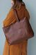 Вместительная женская сумка шоппер арт. 603i коньячного цвета из натуральной полуматовой кожи