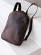 Стильный минималистичный рюкзак арт. Well ручной работы из натуральной винтажной кожи коричневого цвета Well_black фото 6 Boorbon