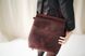 Мінімалістичний жіночий рюкзак ручної роботи арт. Fenti з натуральної вінтажної шкіри бордового кольору Fenti_bordo фото 5 Boorbon