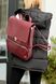 Жіночий рюкзак ручної роботи з натуральної шкіри з легким глянцевим ефектом арт. 535М бордового кольору