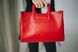 Жіноча сумка арт. Z002 ручної роботи з знімним плечовим ременем з натуральної шкіри червоного кольору Z002_red фото 2 Boorbon