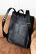 Місткий чоловічий міський рюкзак ручної роботи арт. 501 з натуральної вінтажної шкіри чорного кольору 501_black_crz фото 4 Boorbon