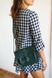 Винтажная женская сумка через плечо арт. 633 ручной работы из натуральной кожи зеленого цвета 633_blue фото 4 Boorbon