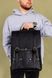 Місткий чоловічий міський рюкзак ручної роботи арт. 501 з натуральної вінтажної шкіри чорного кольору 501_black_crz фото 11 Boorbon
