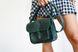 Вінтажна жіноча сумка через плече арт. 633 ручної роботи з натуральної шкіри зеленого кольору 633_blue фото 2 Boorbon