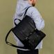 Вместительный мужской городской рюкзак ручной работы арт. 501 из натуральной винтажной кожи черного цвета 501_black_crz фото 1 Boorbon