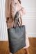 Класична жіноча сумка шоппер арт. 603 ручної роботи з натуральної вінтажної шкіри сірого кольору 603_green фото 2 Boorbon