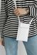 Миниатюрная сумка-чехол для телефона арт.Bali ручной работы из натуральной кожи с легким глянцевым эффектом белого цвета Bali_white фото 4 Boorbon