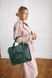 Містка і зручна жіноча сумка арт. 607 ручної роботи з натуральної вінтажної шкіри зеленого кольору 607_crzh_green фото 2 Boorbon