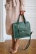 Містка і зручна жіноча сумка арт. 607 ручної роботи з натуральної вінтажної шкіри зеленого кольору 607_crzh_green фото 10 Boorbon