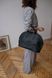 Женская сумка бриф кейс арт. Daily big из натуральной кожи с винтажным эффектом черного цвета