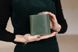 Жіночий гаманець на кнопці ручної роботи арт. 104 зеленого кольору з натуральної вінтажної шкіри 104_bordo_crazy фото 3 Boorbon