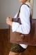 Универсальная женская деловая сумка арт. 604n ручной работы из натуральной кожи с матовым эффектом коньячного цвета 604n_cognk_krast фото 3 Boorbon