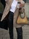 Витончена жіноча сумка арт. 620 з натуральної шкіри із легким глянцем кольору капучино 620_black_savage фото 2 Boorbon