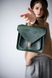 Жіноча ділова сумка арт. 640 ручної роботи з натуральної вінтажної шкіри зеленого кольору 640_brown_crzhh фото 7 Boorbon
