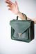 Женская деловая сумка арт. 640 ручной работы из натуральной винтажной кожи зеленого цвета 640_brown_crzhh фото 5 Boorbon