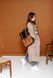 Вместительный женский городской рюкзак ручной работы арт. 501 из натуральной винтажной кожи коньячного цвета 501_cogn_crazy фото 4 Boorbon