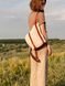 Женский парусиновый рюкзак ручной работы арт. PB001 с элементами из натуральной винтажной кожи коньячного цвета pb001_cogn_crzh фото 3 Boorbon