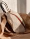 Жіночий парусиновий рюкзак ручної роботи арт. PB001 з елементами з натуральної вінтажної шкіри коньячного кольору pb001_cogn_crzh фото 16 Boorbon