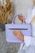 Зручна і стильна жіноча сумка арт. 639 ручної роботи з натуральної шкіри із легким глянцевим ефектом лавандового кольору 639_bordo фото 6 Boorbon