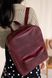 Жіночий міський рюкзак ручної роботи арт. 511 з натуральної вінтажної шкіри бордового кольору 511_bordo_crzh фото 6 Boorbon