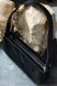 Витончена жіноча сумка арт. Baguette з натуральної шкіри із легким глянцем чорного кольору