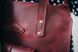 Універсальна жіноча ділова сумка арт. 604n ручної роботи з натуральної вінтажної шкіри бордового кольору 604n_cognk_krast фото 7 Boorbon